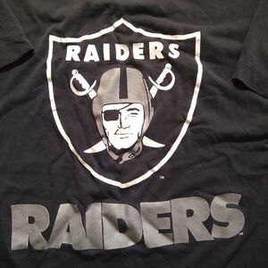 Vintage 90s Trench Oakland Raiders Logo T-Shirt